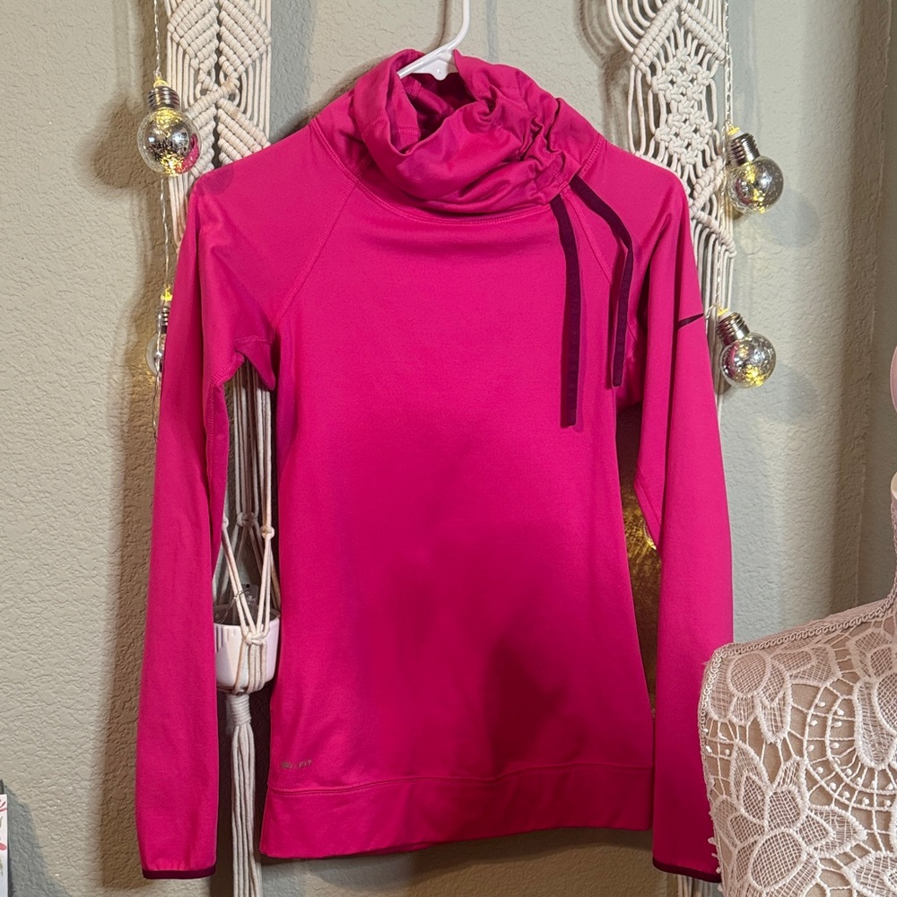 Nike Fuchsia Cowl Neck Sweater